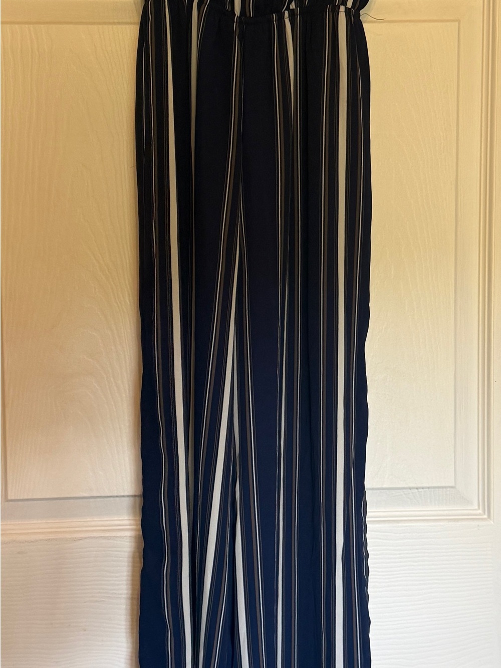 Stella Luce Navy and White Striped Jumpsuit